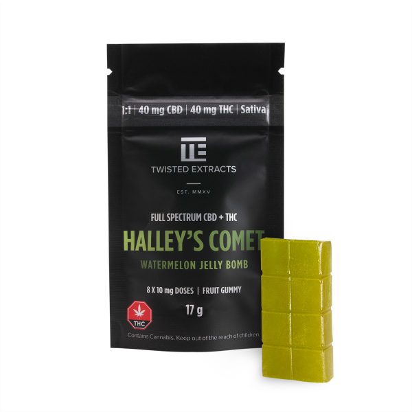 Watermelon Halley's Comet Jelly Bomb (40mg THC + 40mg CBD)