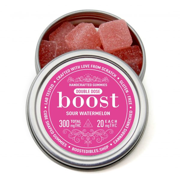 Boost THC Sour Watermelon Gummies (20MG/300MG)