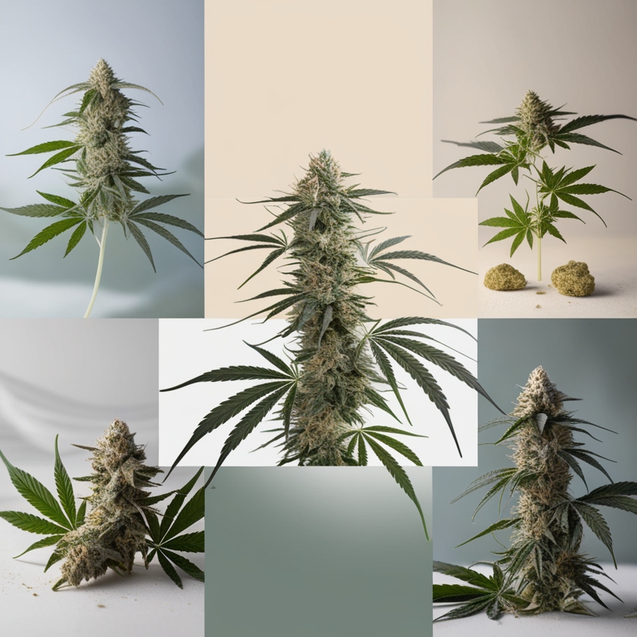 terra Cannabis a collage of a plant