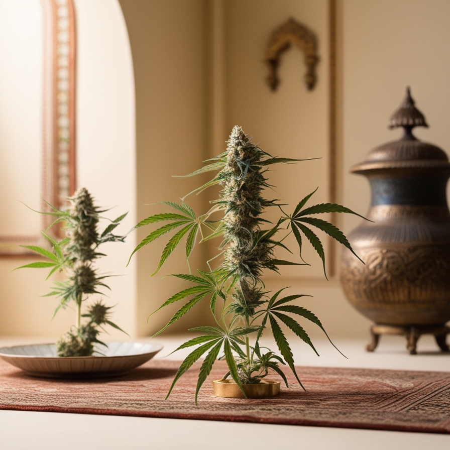Pine tar Kush a plant on a plate