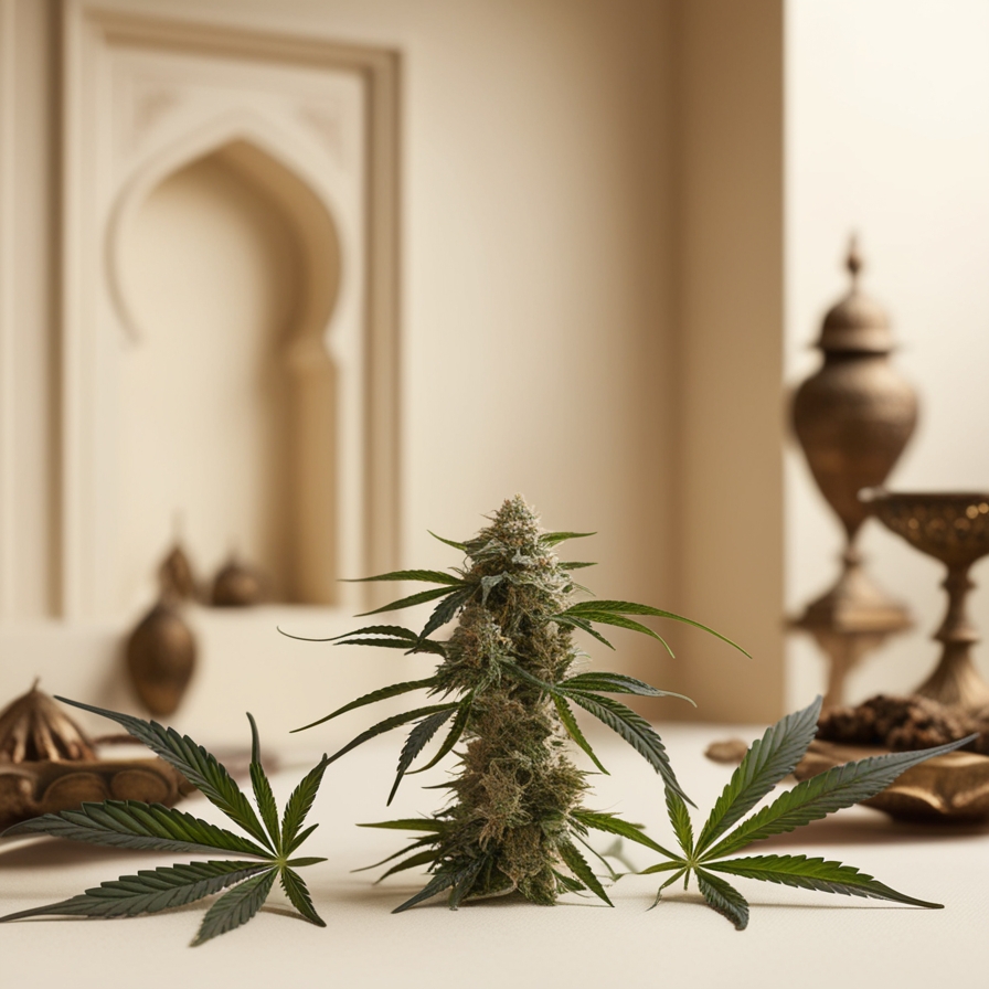 Cheap Weed a plant with leaves on a table